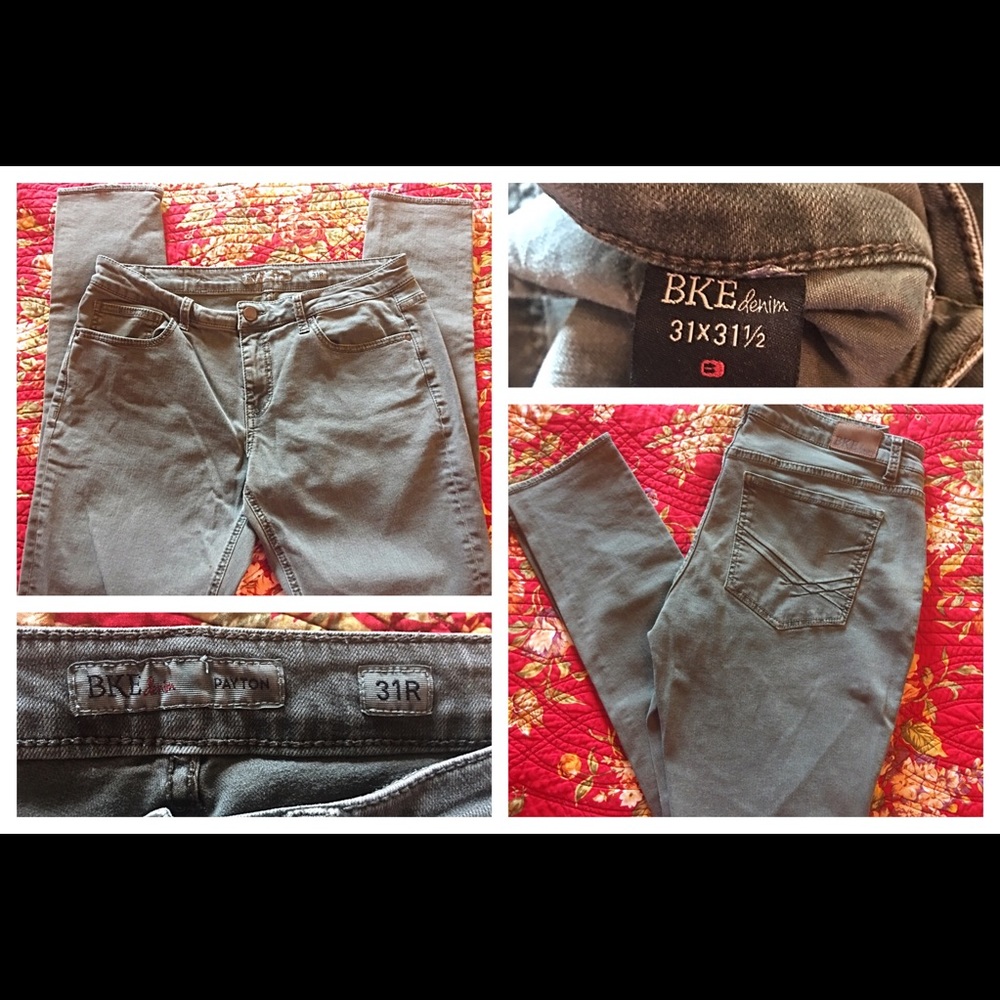 BKE Denim Skinny Payton in Olive Green